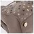 Borsa Jimmy Choo Riley Small Star Studs in pelle grigia e oro Auth bs36088 Marrone D'oro - vista 11