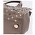 Borsa Jimmy Choo Riley Small Star Studs in pelle grigia e oro Auth bs36088 Marrone D'oro - vista 14
