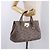 Borsa Jimmy Choo Riley Small Star Studs in pelle grigia e oro Auth bs36088 Marrone D'oro - vista 23