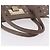 Borsa Jimmy Choo Riley Small Star Studs in pelle grigia e oro Auth bs36088 Marrone D'oro - vista 8