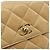 CHANEL Borsa a Spalla Matelasse in Pelle di Agnello Beige Oro CC Auth 193017 D'oro - vista 14