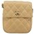 CHANEL Borsa a Spalla Matelasse in Pelle di Agnello Beige Oro CC Auth 193017 D'oro - vista 2