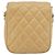 CHANEL Borsa a Spalla Matelasse in Pelle di Agnello Beige Oro CC Auth 193017 D'oro - vista 3