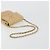 CHANEL Borsa a Spalla Matelasse in Pelle di Agnello Beige Oro CC Auth 193017 D'oro - vista 7
