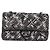 CHANEL beads Chain Matelasse 25 Bag Tweed Black Silver CC Auth yk20617SM Silvery - view 2