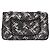 CHANEL beads Chain Matelasse 25 Bag Tweed Black Silver CC Auth yk20617SM Silvery - view 3