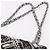 CHANEL beads Chain Matelasse 25 Bag Tweed Black Silver CC Auth yk20617SM Silvery - view 8