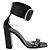 Décolleté Saint Laurent Opyum in pelle nera Nero