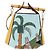 Borsa a mano LOEWE in pelle 2way KEN PRICE Giallo Argento Auth 190054SM - vista 13