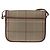 Borsa a Spalla Burberrys Nova Check in Tela Marrone con Tonalità Oro Auth 192747 - vista 3