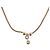 Collana a catena snake Christian Dior Metallo Tonalità Oro Auth SW2518