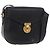 Borsa a Spalla Salvatore Ferragamo in Pelle Nera e Oro Auth gh2148 Nero D'oro