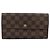 LOUIS VUITTON PRADA Long Wallet Leather PVC 2 Set Black Brown LV Auth ar14087 Marrone Nero - vista 2