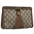 Borsa GUCCI GG Supreme Web Sherry Line PVC Beige Oro 89 01 032 Auth ep15103 D'oro
