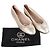 Sapatilhas Chanel em couro dourado com logotipo CC - vista 7