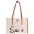 Borsa tote Lancel in tessuto ecru Crudo - vista 2
