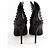 Botas Balmain Studded Accents Lace de cuero negro - vista 2
