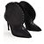 Botas Balmain Studded Accents Lace de cuero negro - vista 3