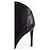 Botas Balmain Studded Accents Lace de cuero negro - vista 4