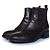 Chanel, botas Chelsea de cuero marrón Castaño