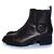 Chanel, botas Chelsea de cuero marrón Castaño - vista 2