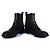 Chanel, botas Chelsea de cuero marrón Castaño - vista 3