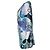 Emilio Pucci, tunica dress grafica blu e viola Porpora - vista 4