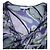 Emilio Pucci, tunica dress grafica blu e viola Porpora - vista 5