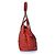 Chanel, borsa tote in pelle caviar rossa trapuntata portobello - vista 2