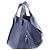 Borsa a mano 2Way in pelle LOEWE Hammock Medium in blu navy - vista 3