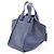 Borsa a mano 2Way in pelle LOEWE Hammock Medium in blu navy - vista 4
