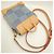 Borsa a tracolla Louis Vuitton Damier Denim 3D Nano Steamer Blu - vista 3