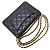 Wallet a catena in pelle di vitello martellata nera Chanel Nero - vista 5