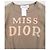 Baby T-Shirt 'Miss Dior' Print Dior by Galliano 2000er - Ansicht 3