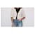 Chanel Strickjacke V-Ausschnitt Beige Dunkelblau - Ansicht 2