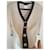 Chanel Strickjacke V-Ausschnitt Beige Dunkelblau - Ansicht 4