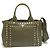 PRADA Canapa Tote PM Bijou B2439O Bolsa Verde Caqui - vista 2