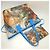 Borsa Tote Louis Vuitton Masters Collection Monogram Certy Neverfull MM Blu - vista 3