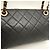 Borsa a tracolla Chanel in agnello nero - vista 14