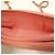 Borsa a tracolla Chanel in pelle di vitello granulata rosa - vista 13