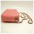 Borsa a tracolla Chanel in pelle di vitello granulata rosa - vista 4