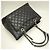 Timeless Borsa Tote Chanel in pelle di vitello martellata nera con catena Nero - vista 3