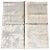 5x serviettes Christofle Orangerie satin coton Gris damassé Argenté