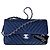 Timeless Chanel Classic Medium Flap Bag Pelle Caviar Blu Navy Blu scuro