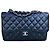 Timeless Borsa Chanel Classic Flap in pelle caviar nera Nero