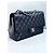 Timeless Borsa Chanel Classic Flap in pelle caviar nera Nero - vista 3