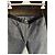 Calça Chanel de lã cinza com laços de cetim preto - vista 3
