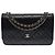 Borsa CHANEL Wallet on Chain in Pelle Nera - 103736 Nero