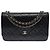Borsa CHANEL Wallet on Chain in Pelle Nera - 103736 Nero - vista 3