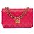 Bolsa CHANEL Wallet on Chain em Couro Rosa - 103723
